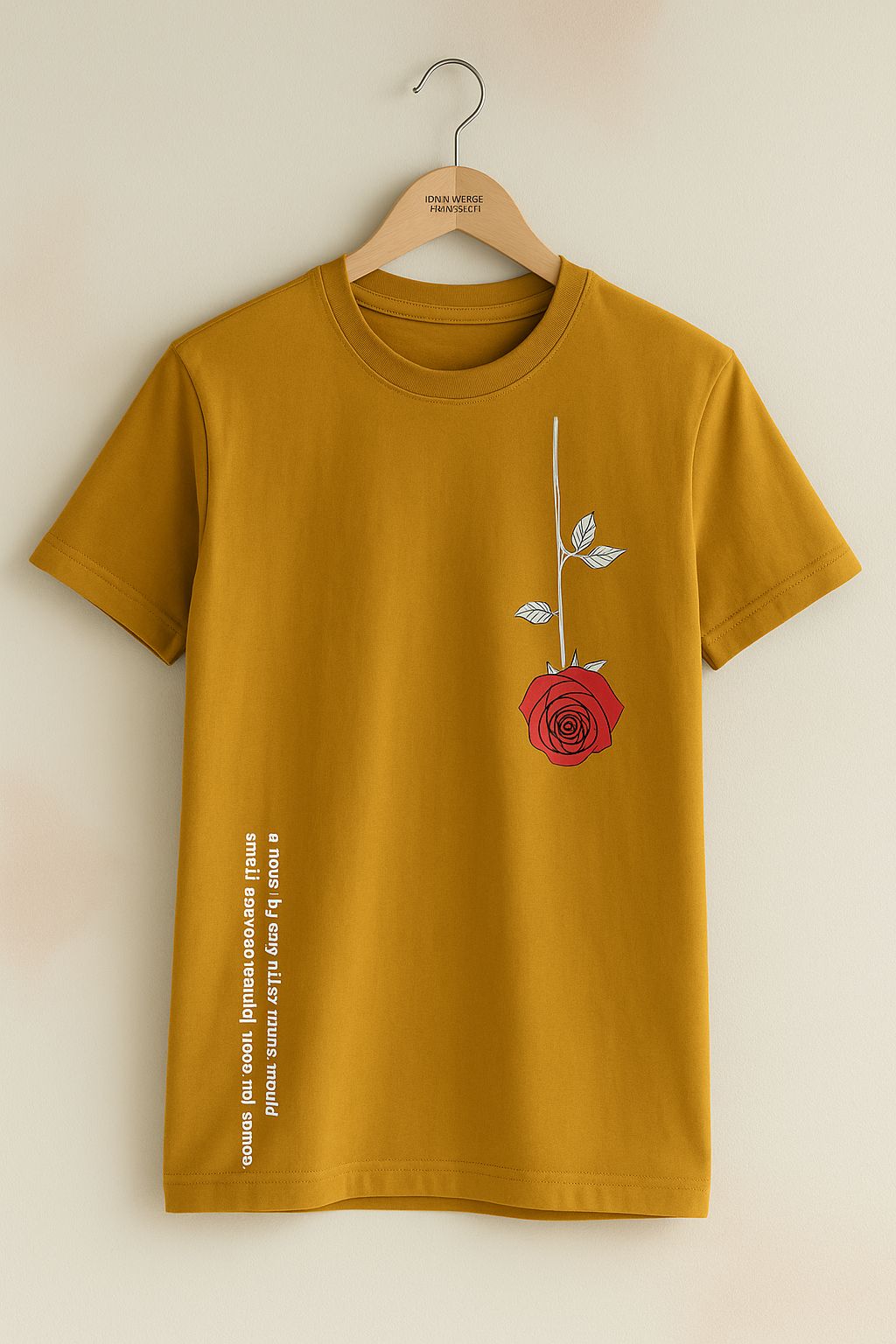 Inverted Rose – Never Stop Growing Tee" | Minimalist Streetwear